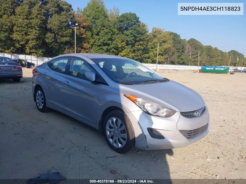 5NPDH4AE3CH118823 2012 Hyundai Elantra Gls