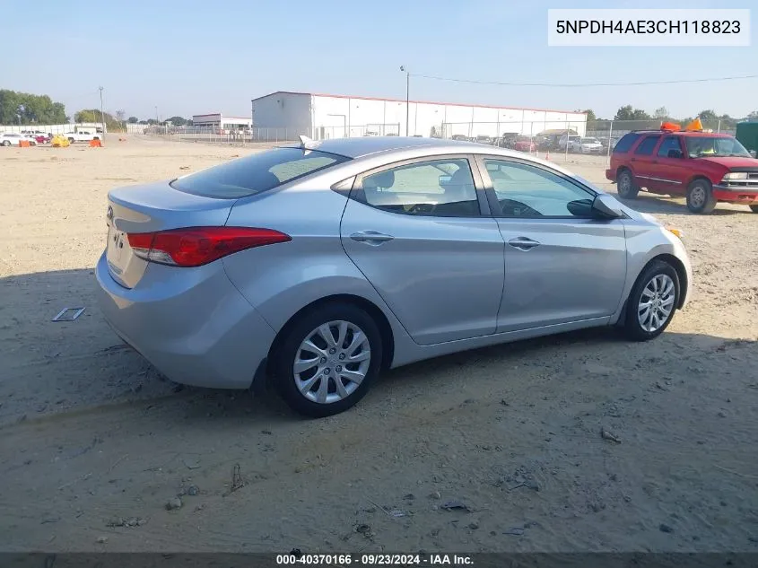 5NPDH4AE3CH118823 2012 Hyundai Elantra Gls