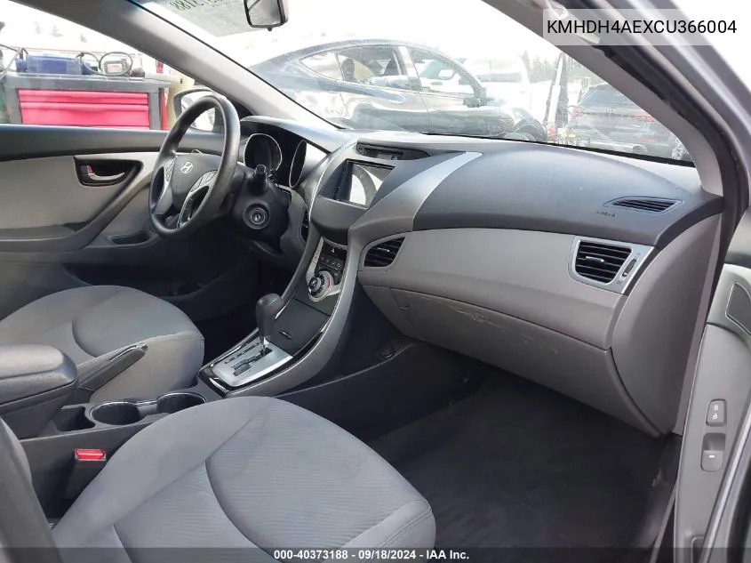 KMHDH4AEXCU366004 2012 Hyundai Elantra Gls (Ulsan Plant)