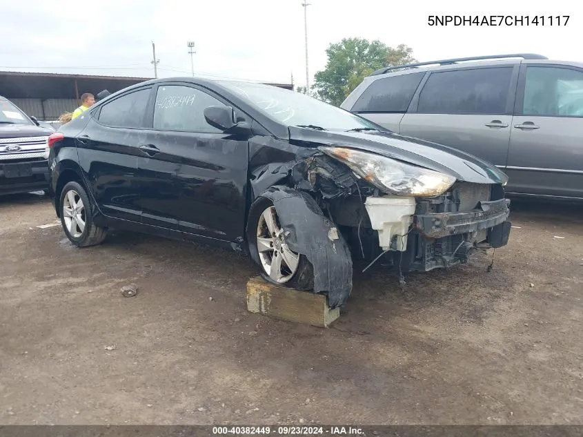 5NPDH4AE7CH141117 2012 Hyundai Elantra Gls