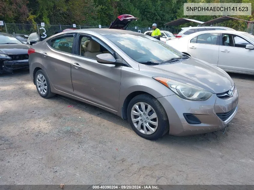 2012 Hyundai Elantra Gls VIN: 5NPDH4AE0CH141623 Lot: 40390204