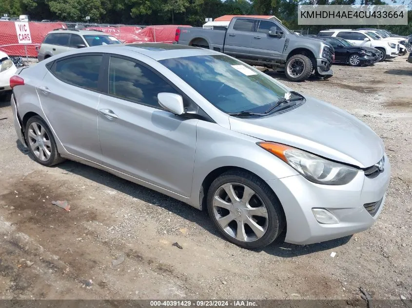 KMHDH4AE4CU433664 2012 Hyundai Elantra Limited (Ulsan Plant)