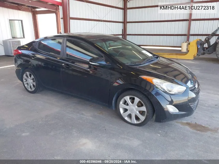 KMHDH4AE1CU272318 2012 Hyundai Elantra Limited (Ulsan Plant)