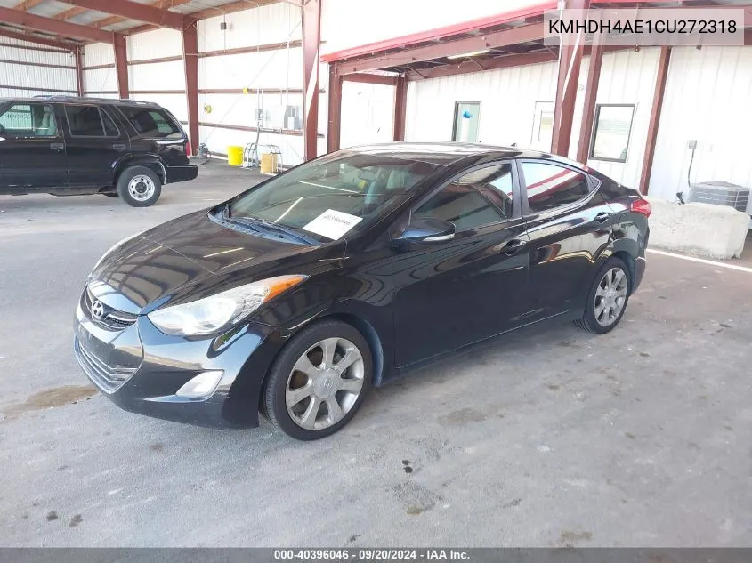 KMHDH4AE1CU272318 2012 Hyundai Elantra Limited (Ulsan Plant)