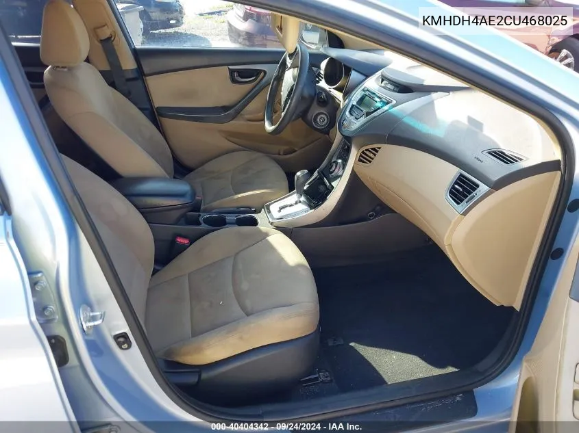 KMHDH4AE2CU468025 2012 Hyundai Elantra Gls (Ulsan Plant)