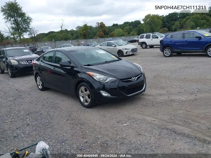 5NPDH4AE7CH111311 2012 Hyundai Elantra Gls