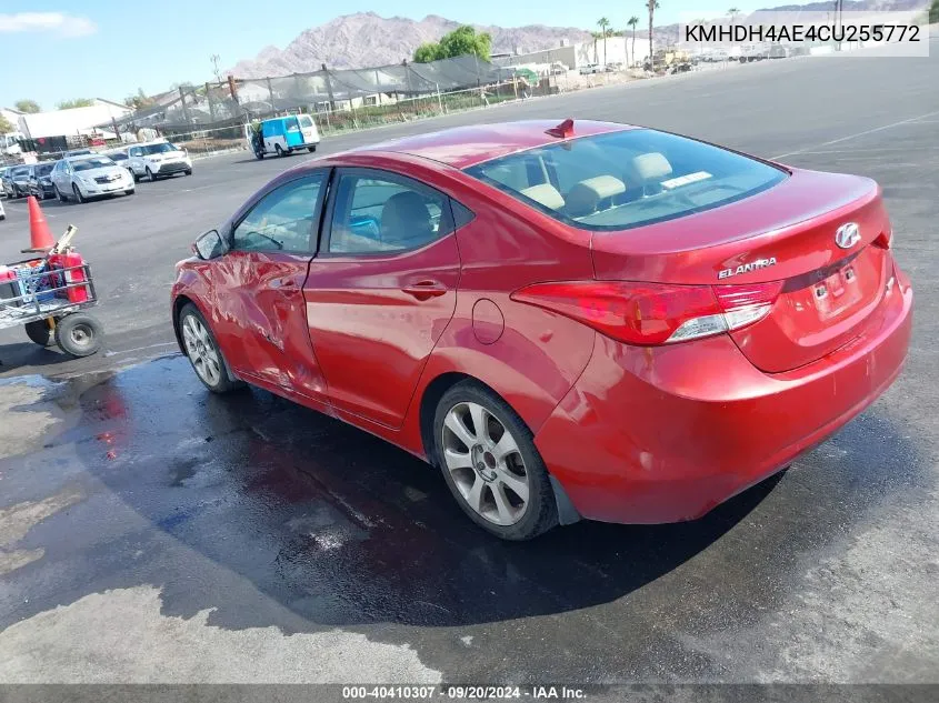 KMHDH4AE4CU255772 2012 Hyundai Elantra Limited (Ulsan Plant)