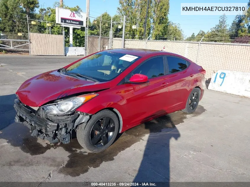 KMHDH4AE7CU327810 2012 Hyundai Elantra Gls (Ulsan Plant)