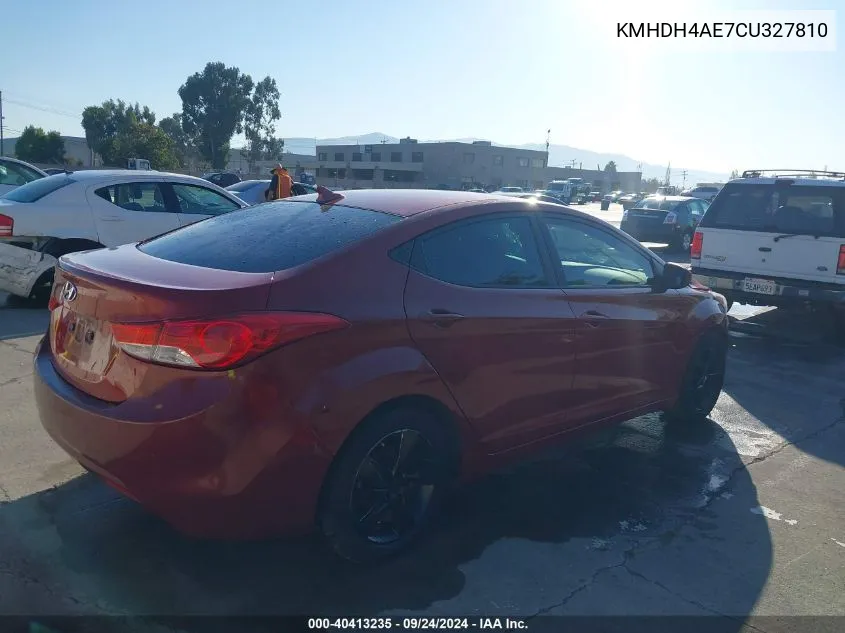 KMHDH4AE7CU327810 2012 Hyundai Elantra Gls (Ulsan Plant)