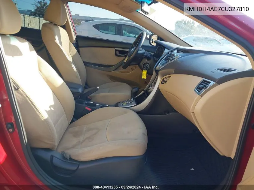 KMHDH4AE7CU327810 2012 Hyundai Elantra Gls (Ulsan Plant)