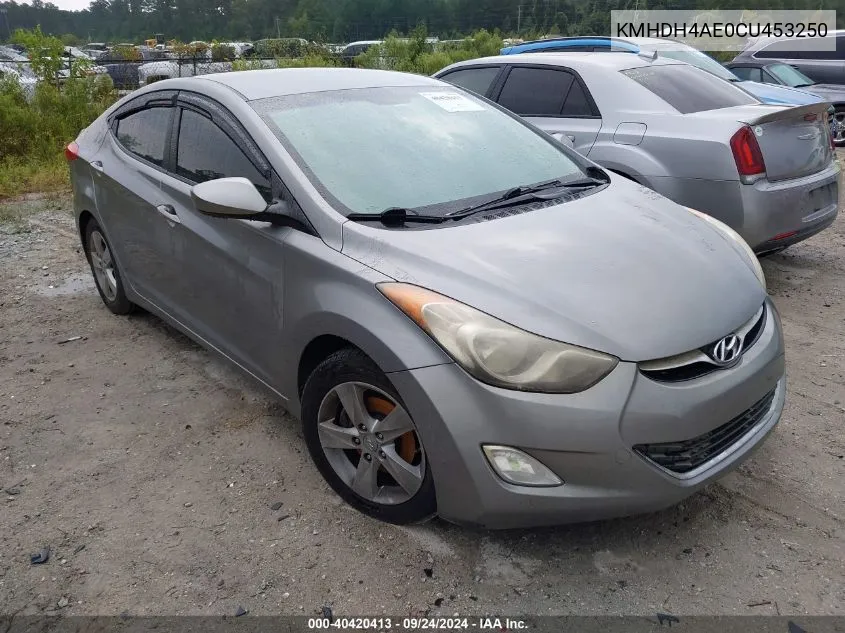 KMHDH4AE0CU453250 2012 Hyundai Elantra Gls (Ulsan Plant)