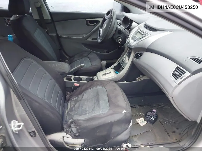 KMHDH4AE0CU453250 2012 Hyundai Elantra Gls (Ulsan Plant)