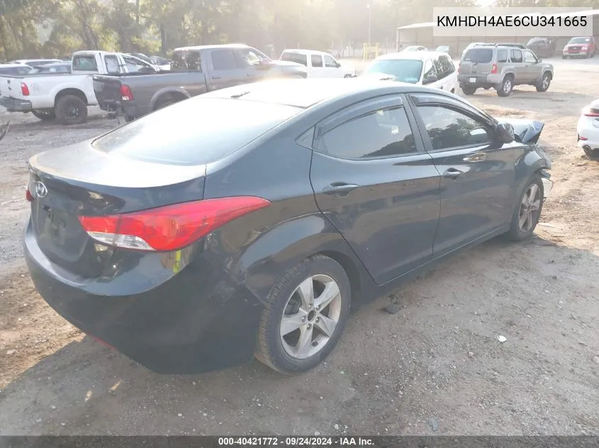 KMHDH4AE6CU341665 2012 Hyundai Elantra Gls/Limited