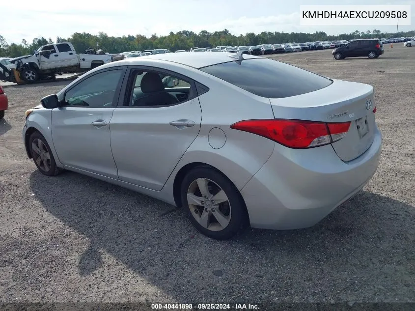 2012 Hyundai Elantra Gls (Ulsan Plant) VIN: KMHDH4AEXCU209508 Lot: 40441898