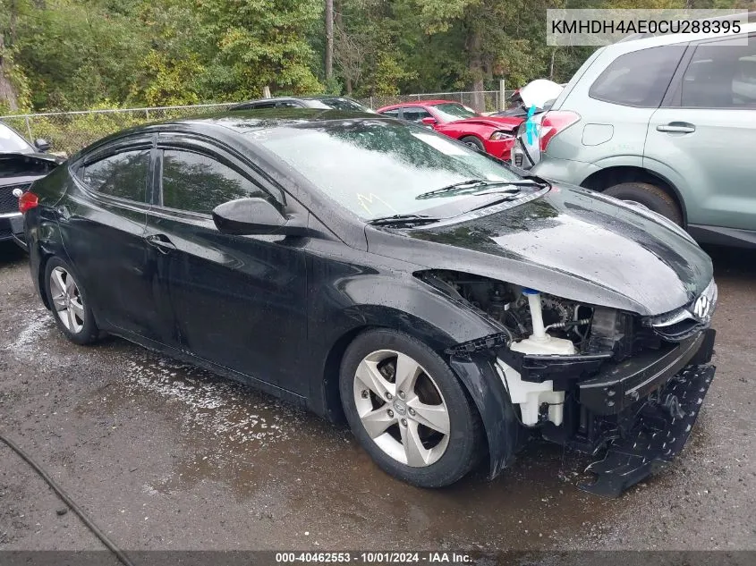 KMHDH4AE0CU288395 2012 Hyundai Elantra Gls (Ulsan Plant)