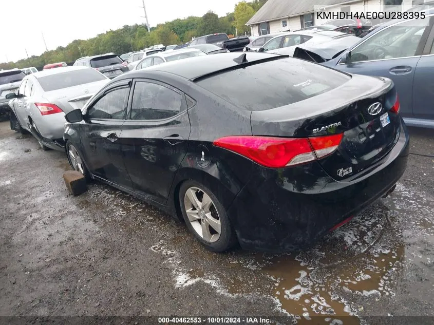 KMHDH4AE0CU288395 2012 Hyundai Elantra Gls (Ulsan Plant)