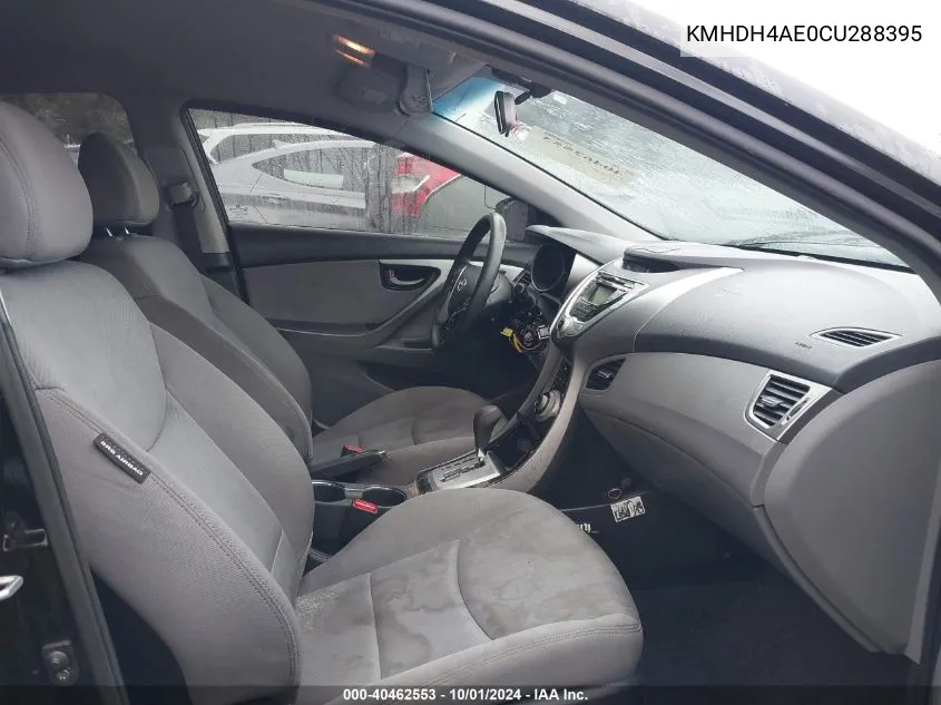 KMHDH4AE0CU288395 2012 Hyundai Elantra Gls (Ulsan Plant)