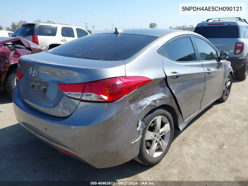 5NPDH4AE5CH090121 2012 Hyundai Elantra Gls