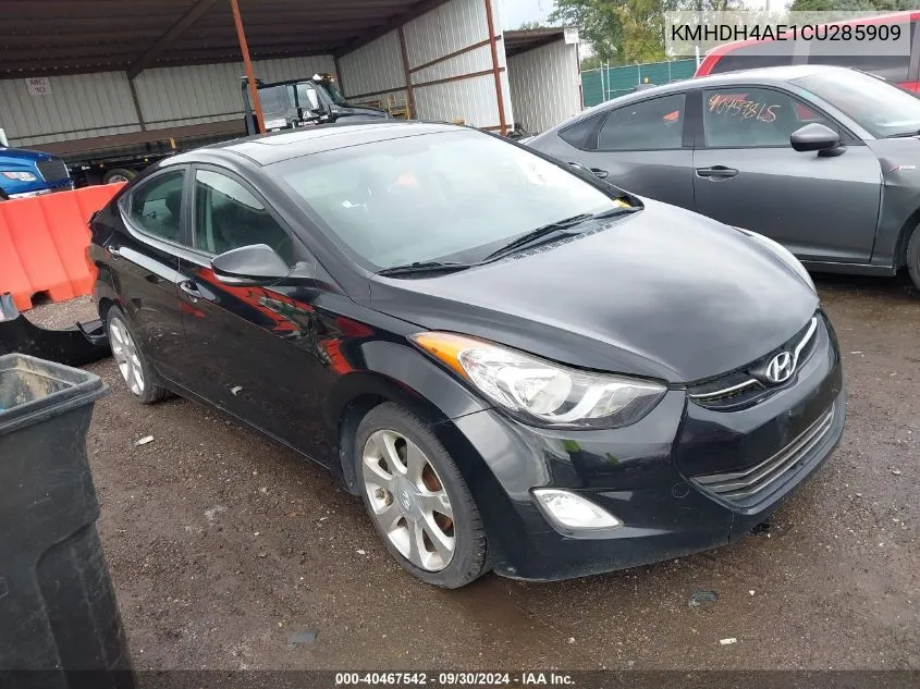 2012 Hyundai Elantra Limited (Ulsan Plant) VIN: KMHDH4AE1CU285909 Lot: 40467542