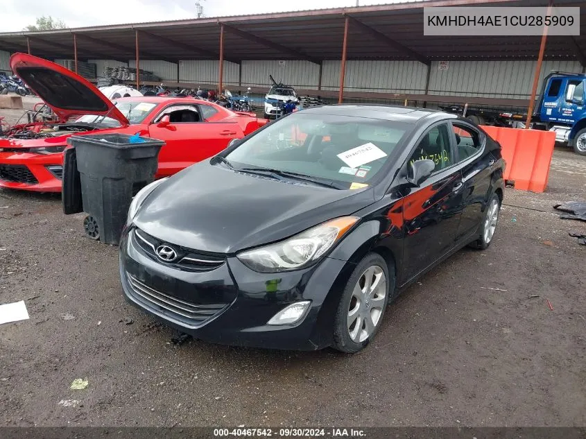 2012 Hyundai Elantra Limited (Ulsan Plant) VIN: KMHDH4AE1CU285909 Lot: 40467542