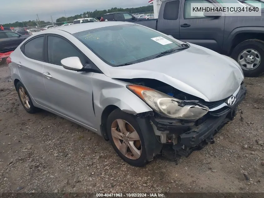 KMHDH4AE1CU341640 2012 Hyundai Elantra Gls (Ulsan Plant)