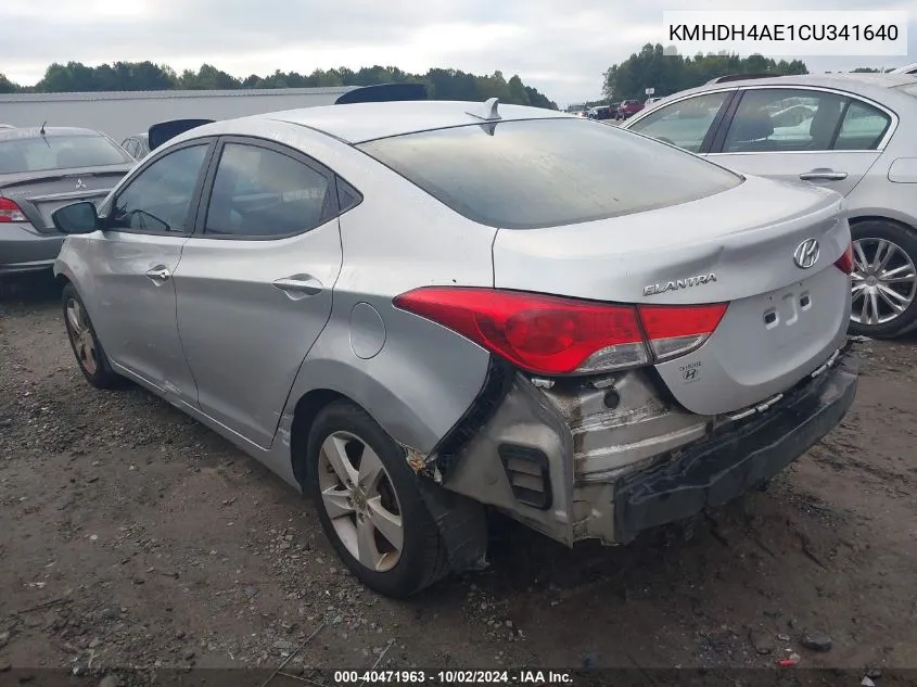 KMHDH4AE1CU341640 2012 Hyundai Elantra Gls (Ulsan Plant)