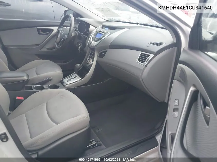 KMHDH4AE1CU341640 2012 Hyundai Elantra Gls (Ulsan Plant)