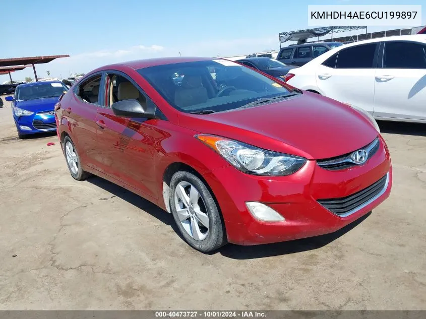 KMHDH4AE6CU199897 2012 Hyundai Elantra Gls (Ulsan Plant)