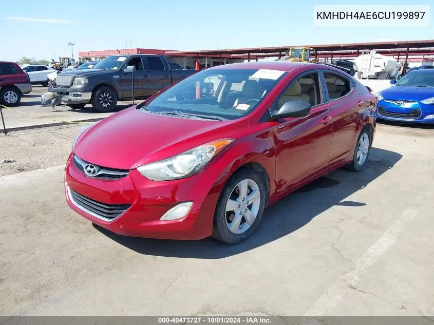 KMHDH4AE6CU199897 2012 Hyundai Elantra Gls (Ulsan Plant)