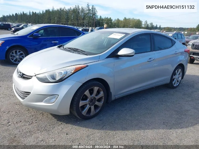 5NPDH4AE9CH151132 2012 Hyundai Elantra Limited