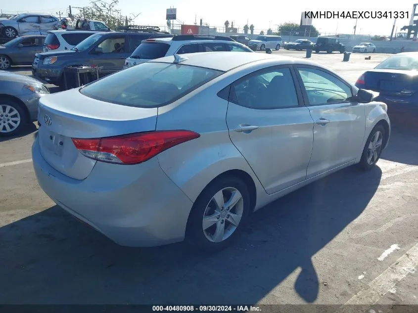 KMHDH4AEXCU341331 2012 Hyundai Elantra Gls (Ulsan Plant)