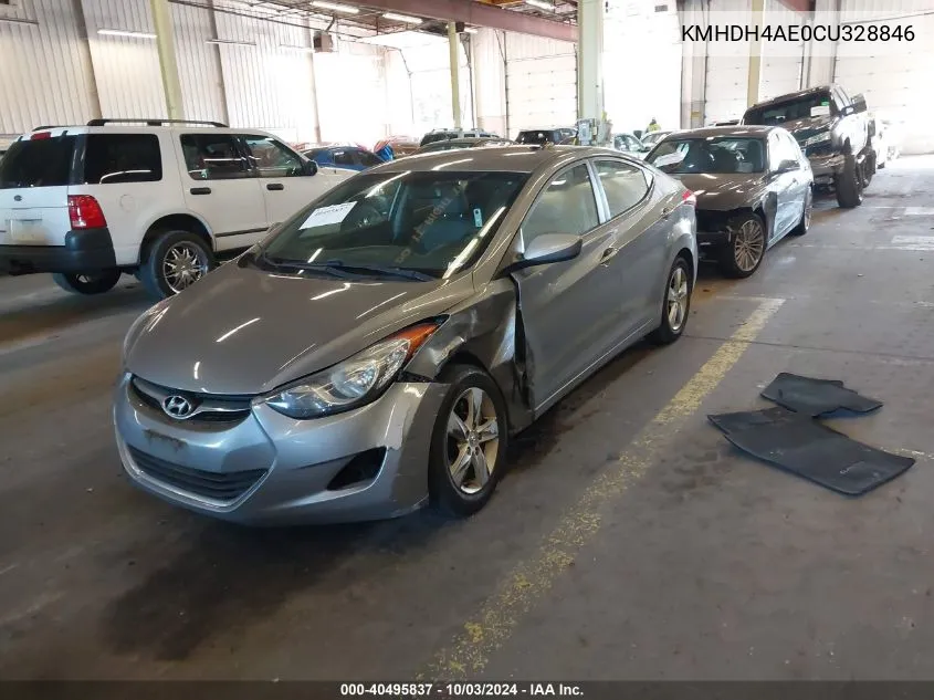 2012 Hyundai Elantra Gls (Ulsan Plant) VIN: KMHDH4AE0CU328846 Lot: 40495837