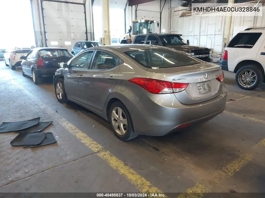 2012 Hyundai Elantra Gls (Ulsan Plant) VIN: KMHDH4AE0CU328846 Lot: 40495837