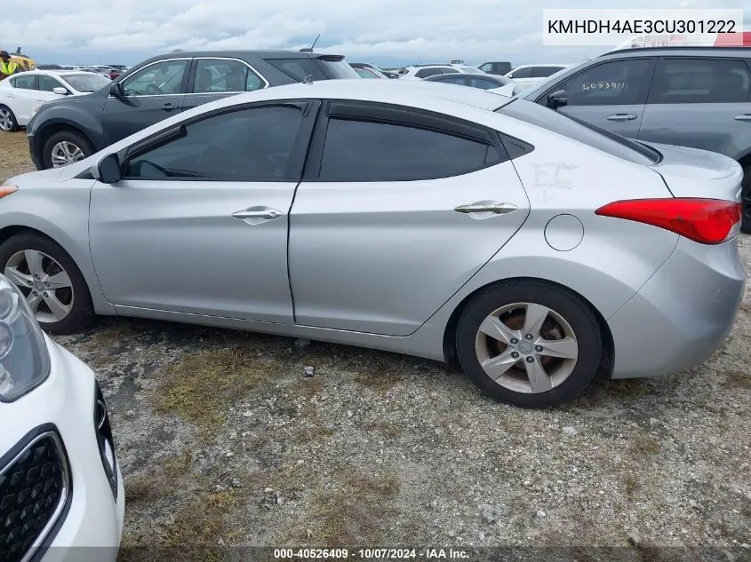 KMHDH4AE3CU301222 2012 Hyundai Elantra Gls/Limited