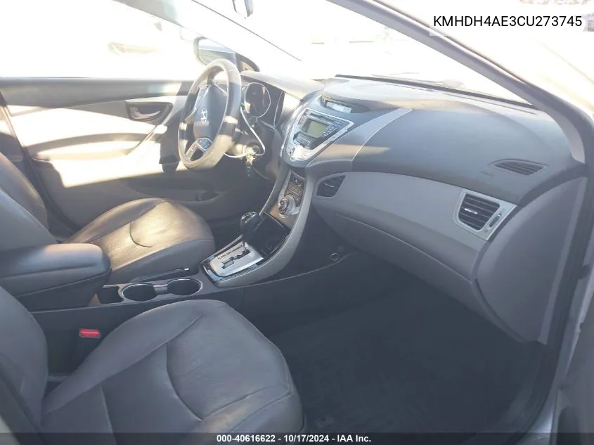 KMHDH4AE3CU273745 2012 Hyundai Elantra Limited (Ulsan Plant)