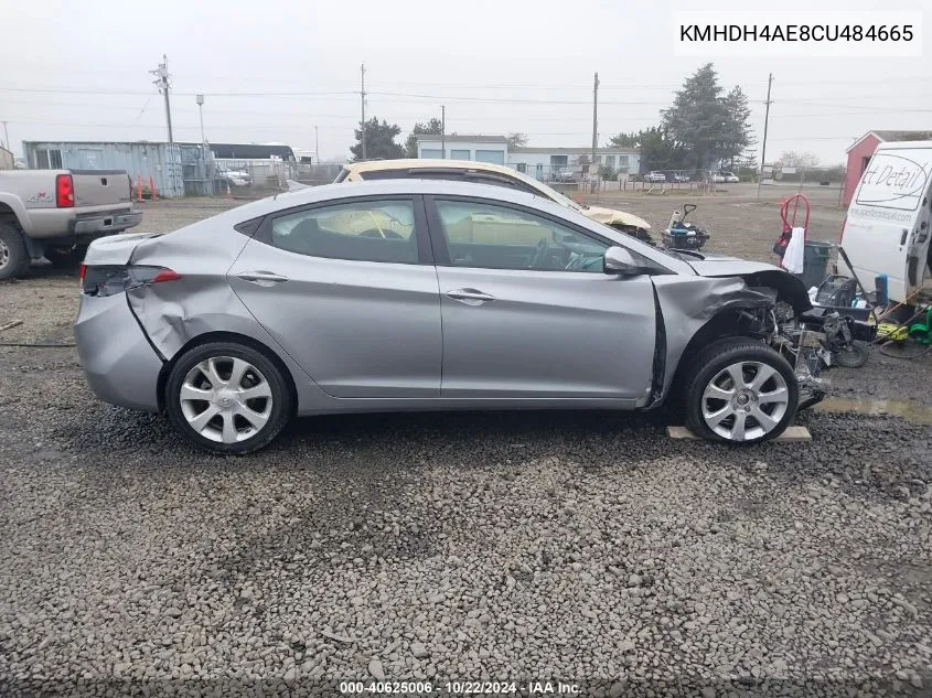 KMHDH4AE8CU484665 2012 Hyundai Elantra Limited (Ulsan Plant)