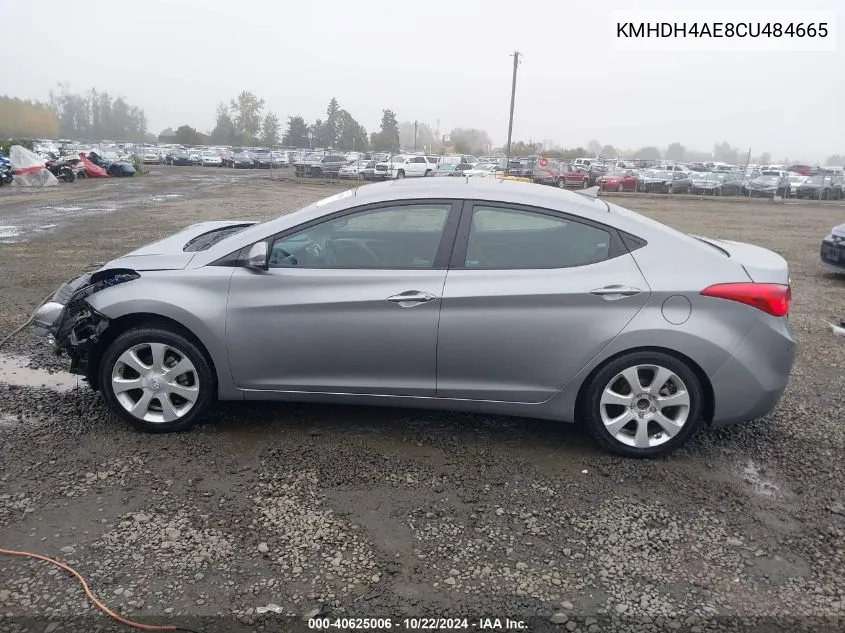 KMHDH4AE8CU484665 2012 Hyundai Elantra Limited (Ulsan Plant)