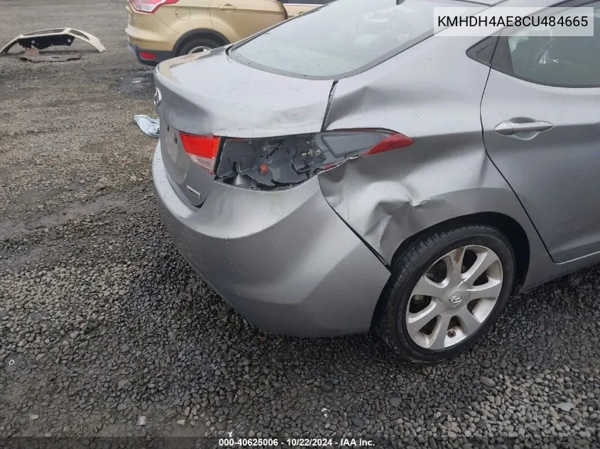 KMHDH4AE8CU484665 2012 Hyundai Elantra Limited (Ulsan Plant)