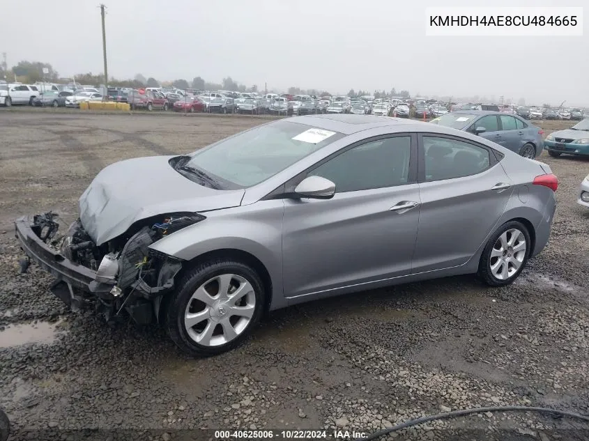 KMHDH4AE8CU484665 2012 Hyundai Elantra Limited (Ulsan Plant)