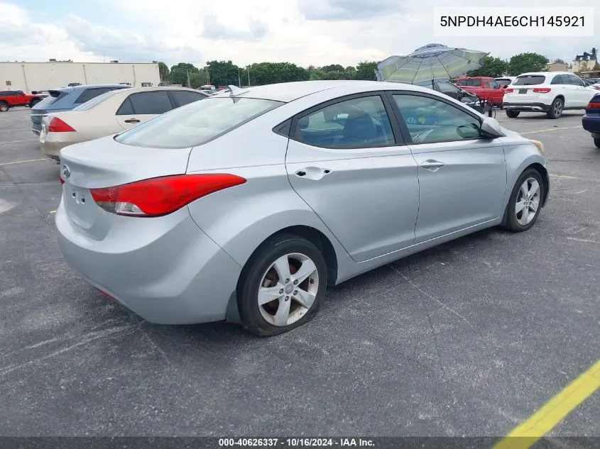 5NPDH4AE6CH145921 2012 Hyundai Elantra Gls