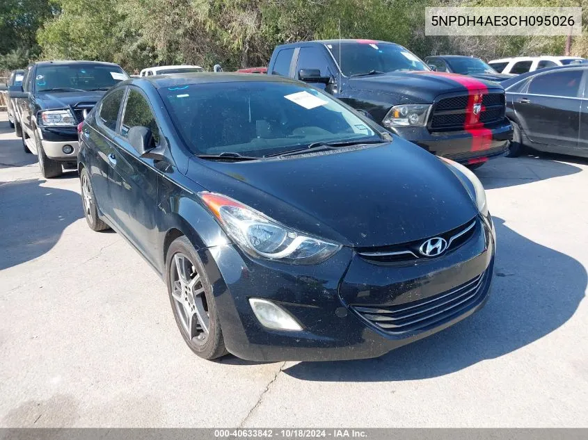 5NPDH4AE3CH095026 2012 Hyundai Elantra Limited