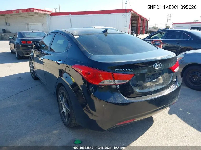 5NPDH4AE3CH095026 2012 Hyundai Elantra Limited