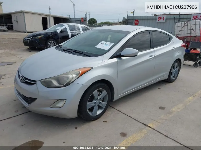 KMHDH4AE1CU207906 2012 Hyundai Elantra Gls (Ulsan Plant)