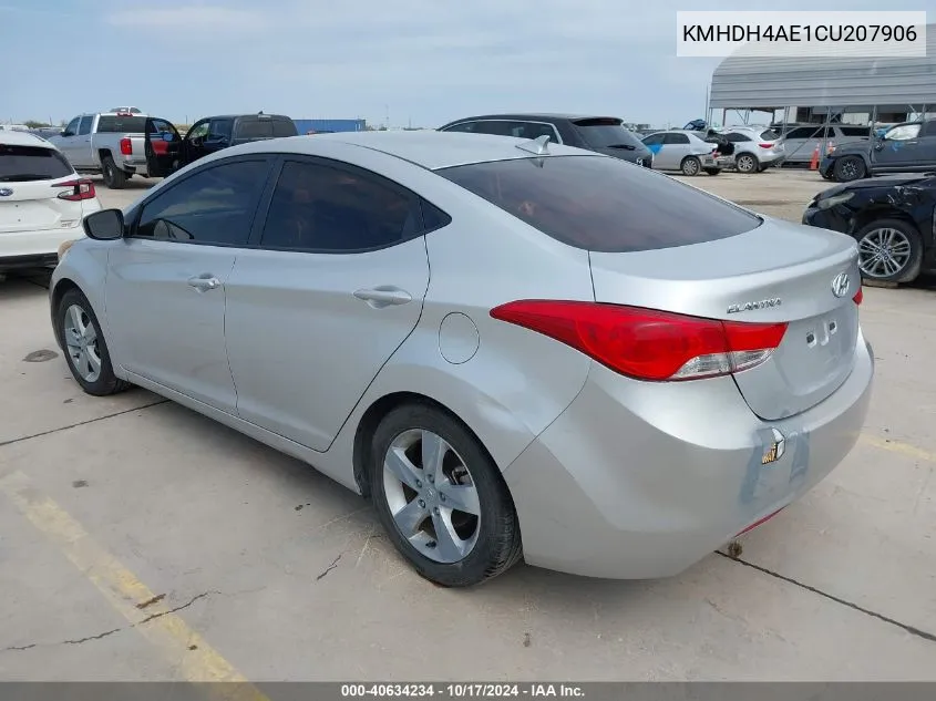 KMHDH4AE1CU207906 2012 Hyundai Elantra Gls (Ulsan Plant)