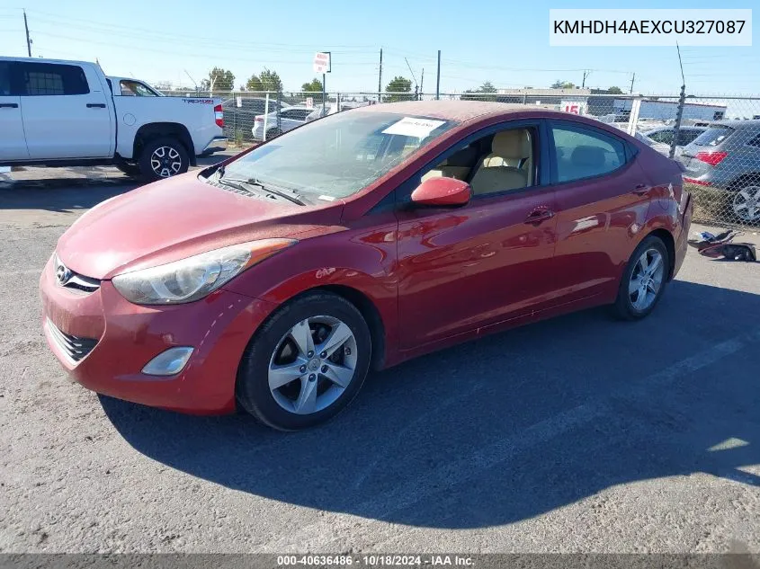 KMHDH4AEXCU327087 2012 Hyundai Elantra Gls (Ulsan Plant)