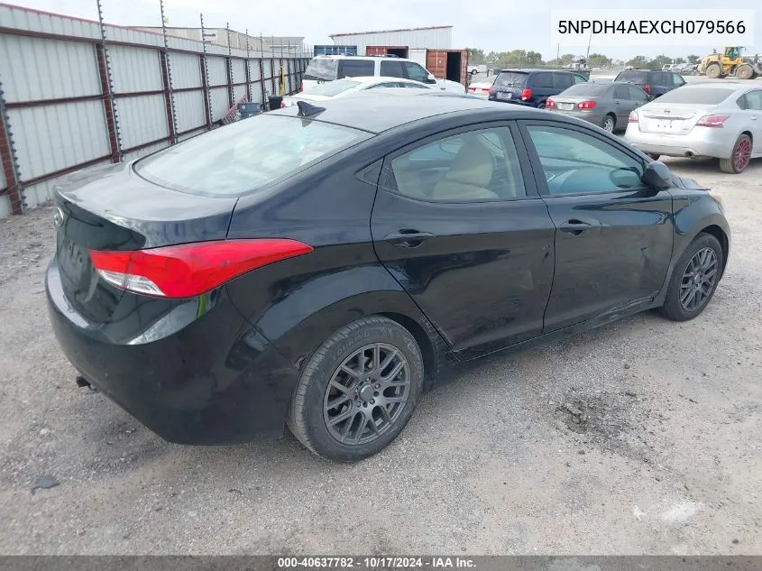 5NPDH4AEXCH079566 2012 Hyundai Elantra Gls