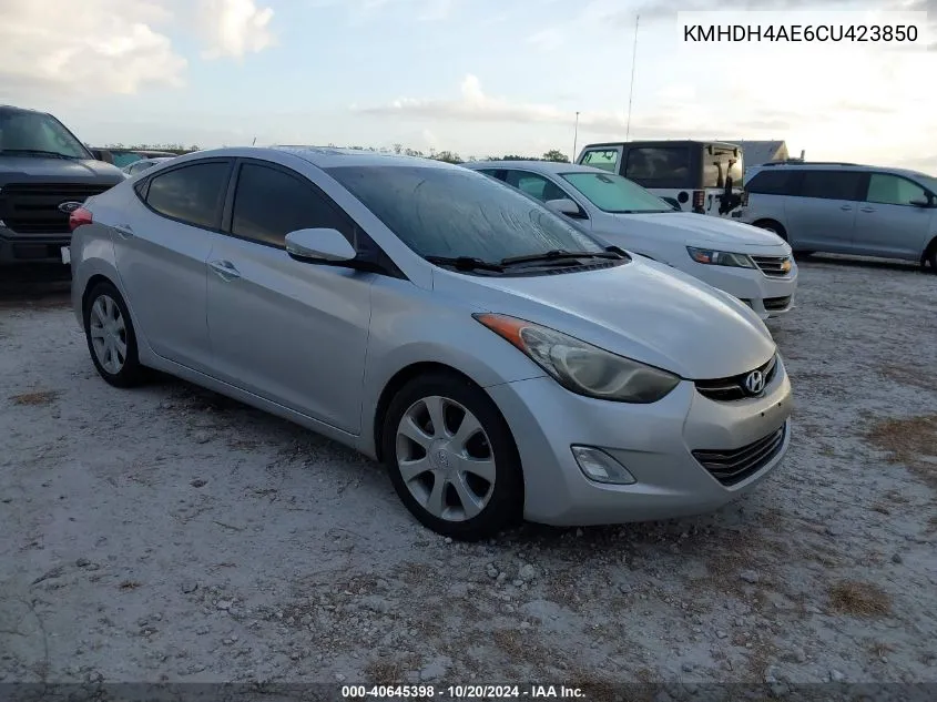 KMHDH4AE6CU423850 2012 Hyundai Elantra Gls/Limited