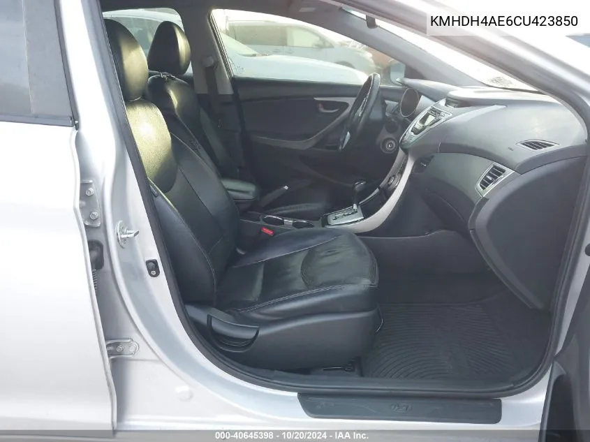 KMHDH4AE6CU423850 2012 Hyundai Elantra Gls/Limited