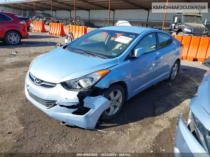 2012 Hyundai Elantra Gls (Ulsan Plant) VIN: KMHDH4AE2CU369768 Lot: 40653650