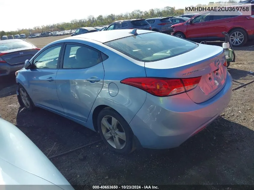 KMHDH4AE2CU369768 2012 Hyundai Elantra Gls (Ulsan Plant)